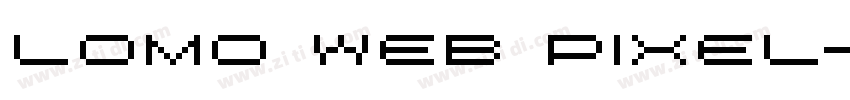 lomo web pixel字体转换